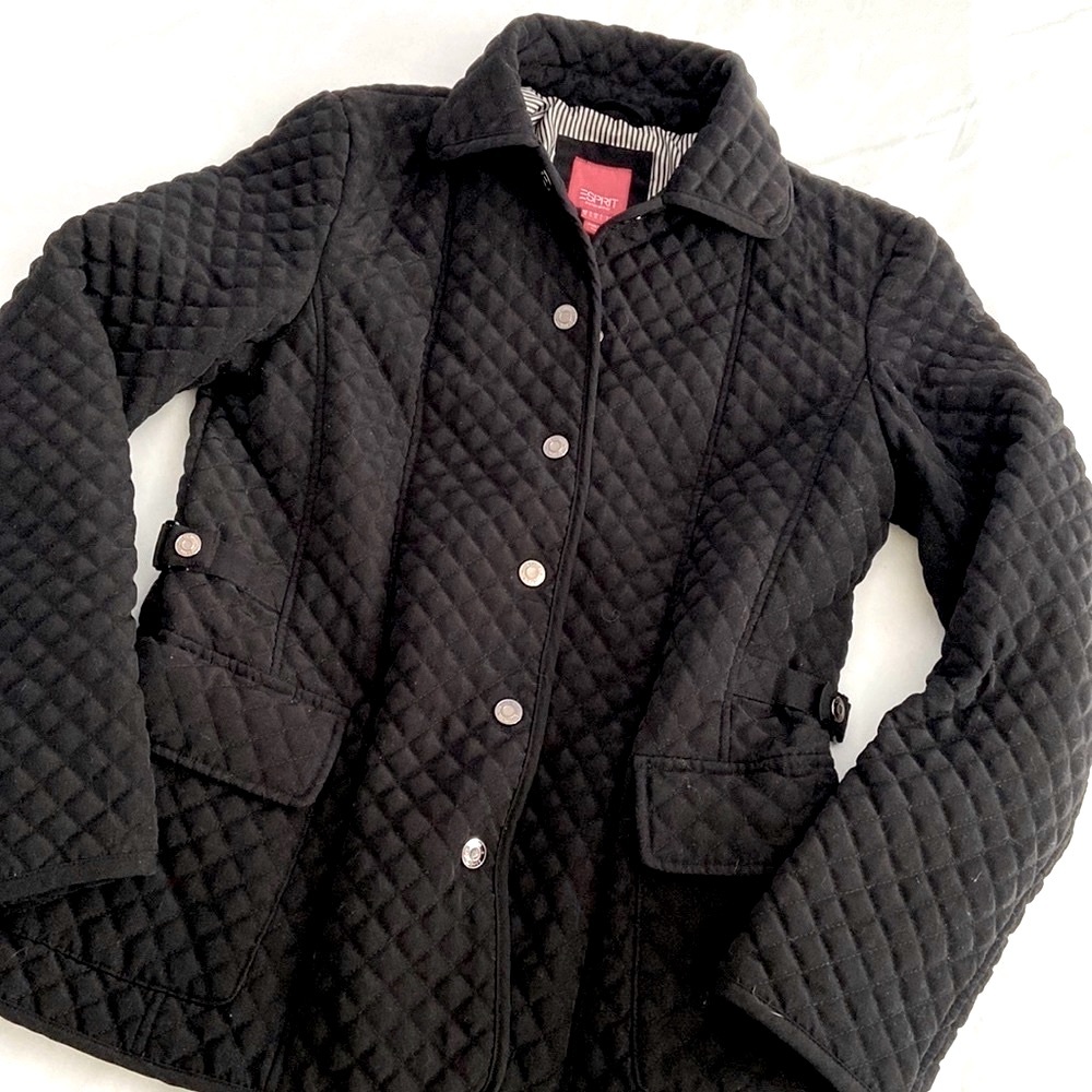 Vintage 90s Esprit Outerwear snap closure quilted jacket OG puffer